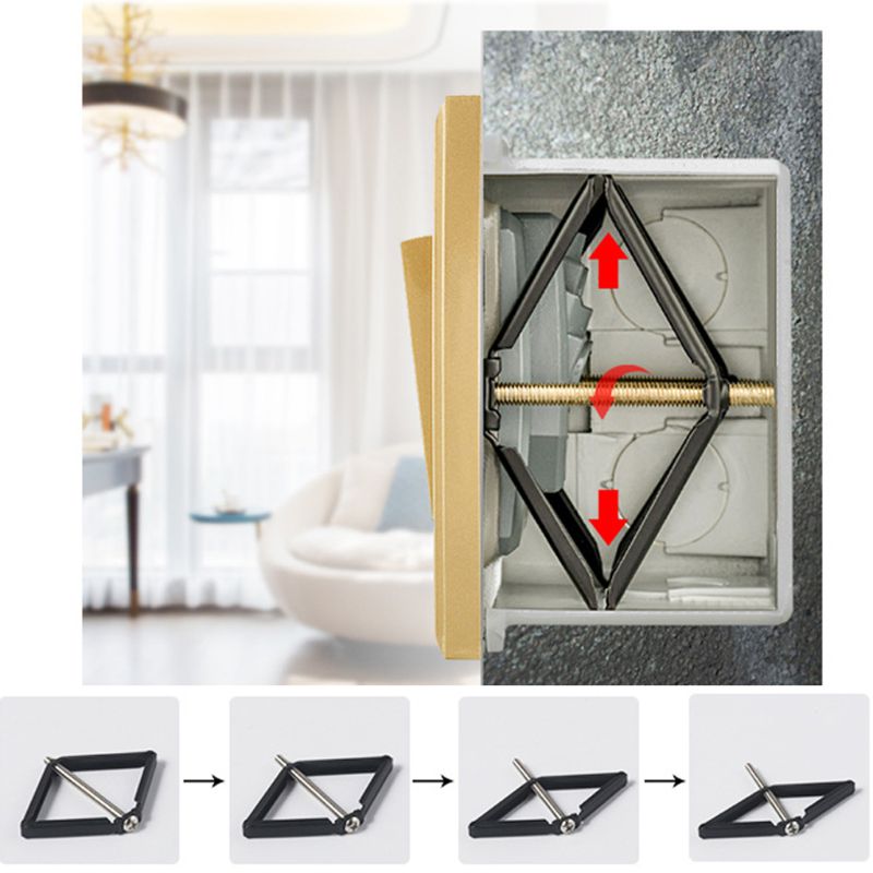 4 Pcs Wall Mount Switch Box Reparatie Tool 86Mm Switch Cassette Hersteller Ondersteuning Staaf Elektricien Accessoires