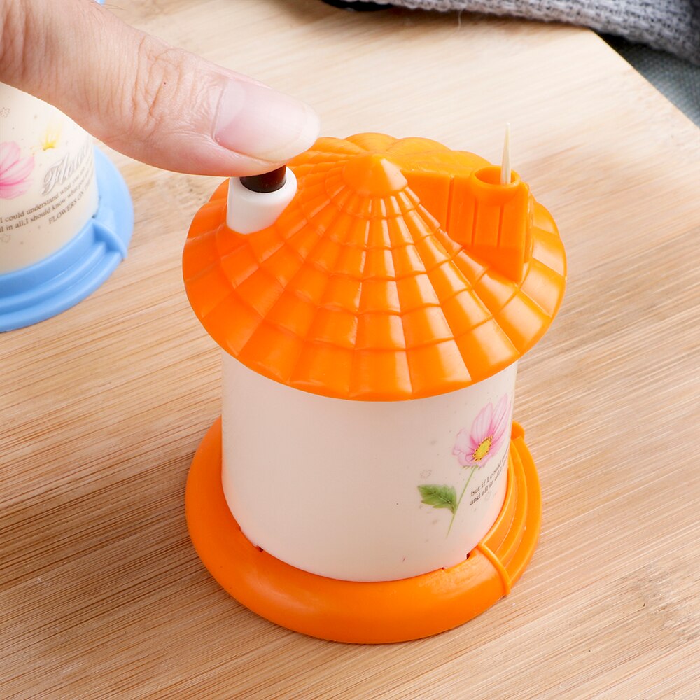 Porte-cure-dents automatique, boîte créative et Portable en forme de maison, couleur aléatoire