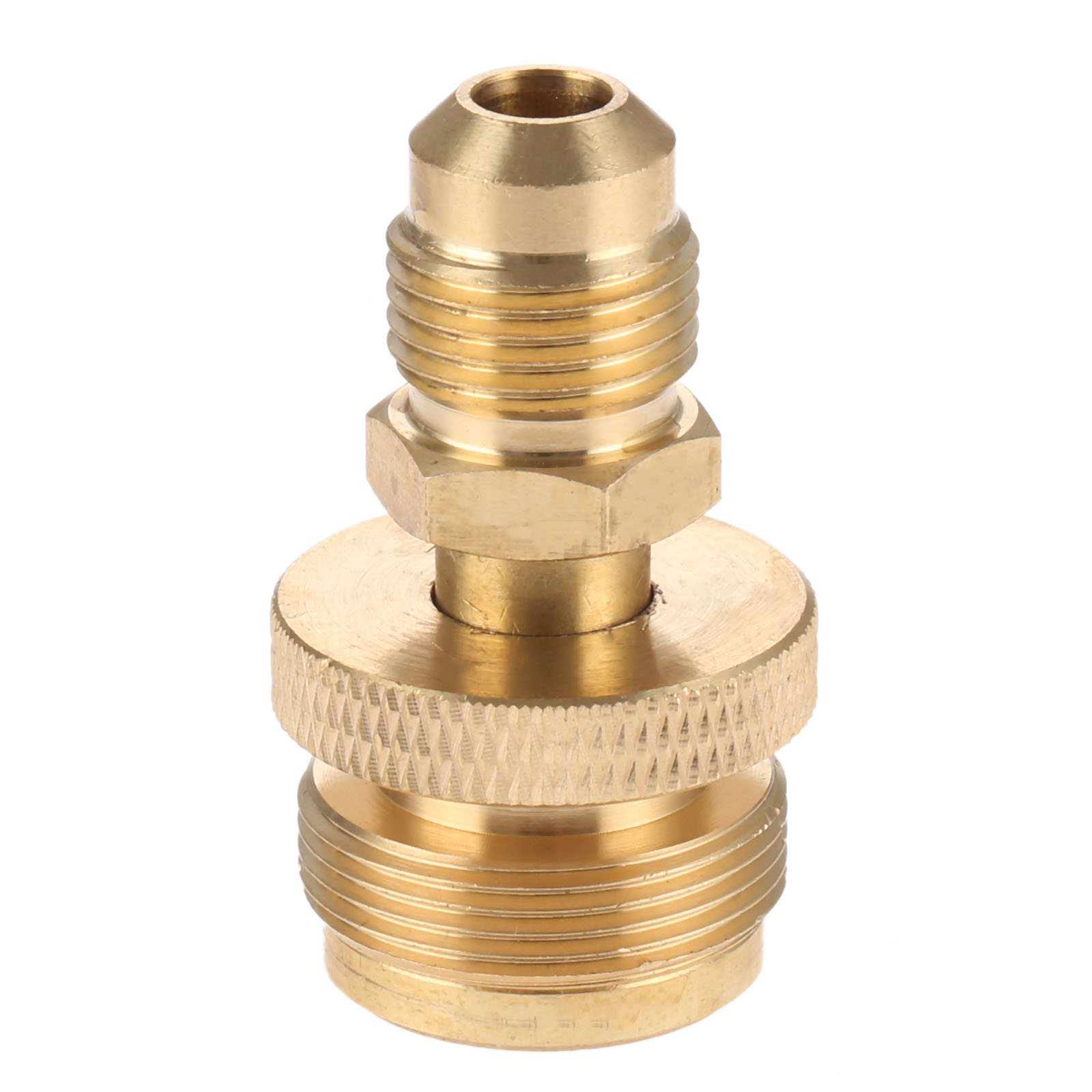 1lb tanque de propano Cansiter regulador portátil parrilla para Camping estufa partes sólido latón adaptador de conexión convertir a 3/8 Bengala