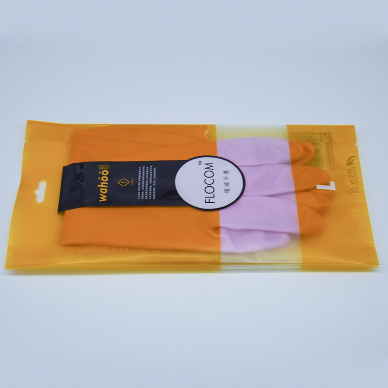 3Pairs PVC Household Gloves Reusable Cleaning Dishwashing Gloves Waterproof Non-Slip For Kitchen Gardening Work Gloves