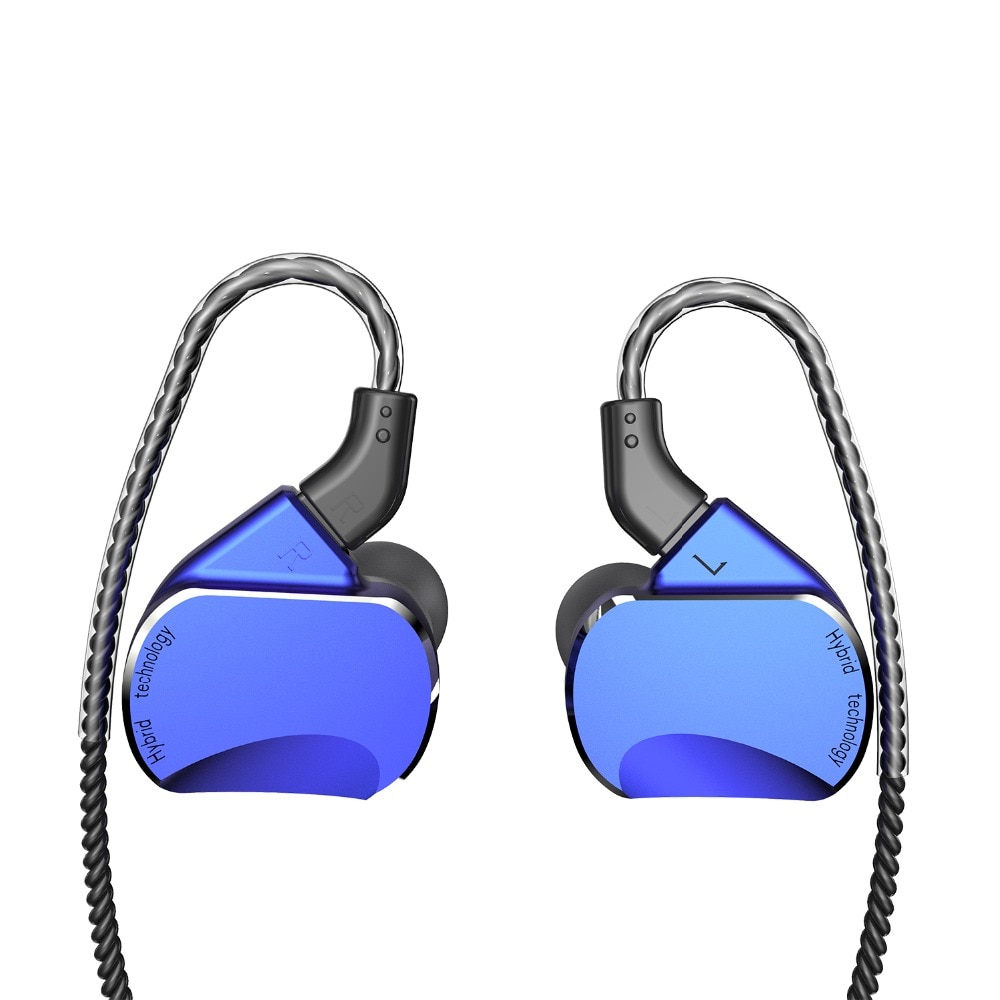 Ak bqeyz  bq3 3ba+2dd hybride in-ear oordopjes oordopjes hifi bas dj monitor hardlopen sport oordopjes headset oordopjes met microfoon