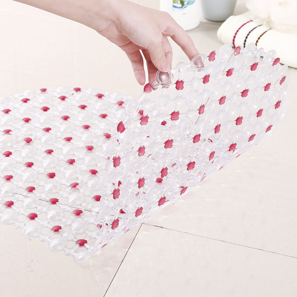 65x36cm Shower Bath Tub Clear Bubble Mat Safety Anti-slip PVC Floor Rug Carpet Bathroom Mat Set bathroom accessories household