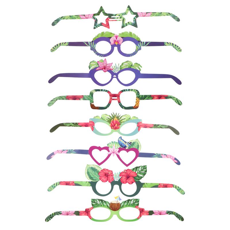 Hawaii Feestbril Set – 2 Stuks – Groen & Roze – Met Flamingo- En Cocktailmotief – ABS – Grappige Zonnebril Voor Feesten En Themafeesten