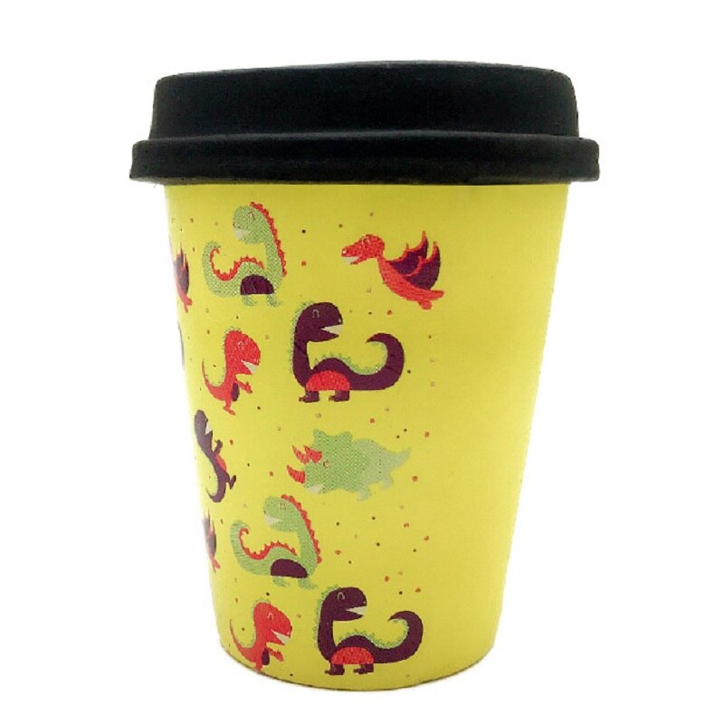 Pu Simulatie Dinosaurus Koffie Cup Squishy Stress Reliever Squishy Langzaam Stijgende Squeeze Speelgoed Voor Kinderen Volwassen 10*8cm