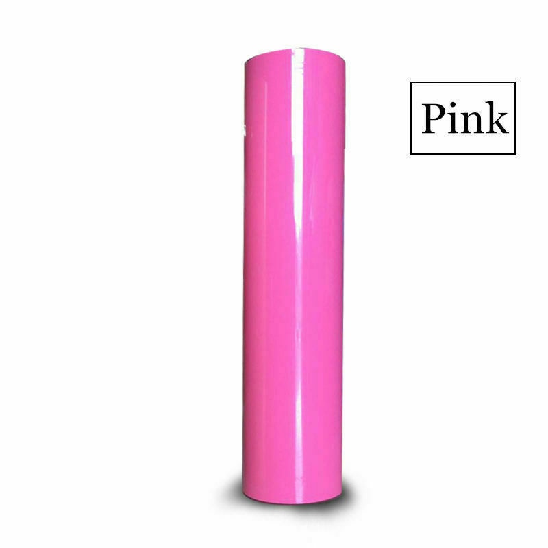 Camiseta de transferencia de calor de PU, vinilo textil, película de Cricut, troquelado de vinilo, 20x100cm, materiales de papel, decoraciones para camisetas, ropa: Pink