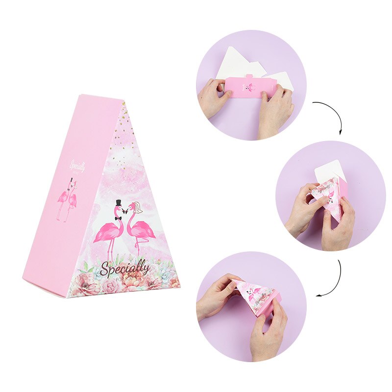 10 sztuk stożek cukierki skrzynka S/L drukowane torby na prezenty pudełka na ślub na urodziny i bociankowe zaopatrzenie solidny czekoladki pakowanie prezentów dekoracje