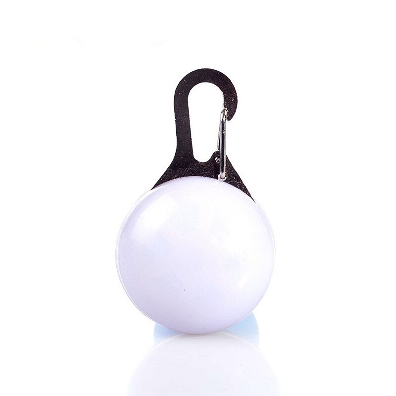 Collar LED para perro, colgante de luz nocturna para mascotas, colgante luminoso de seguridad, suministros para mascotas, accesorios para perros: Blanco