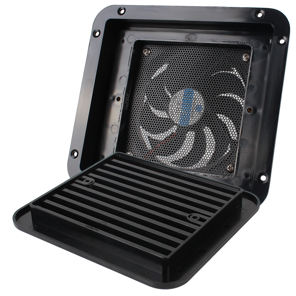 Silent Side Air Outlet Fridge Vent With Fan Ventilation Exhaust Fans Caravan Accessories 12V For Rv Trailer Caravan Strong Wind
