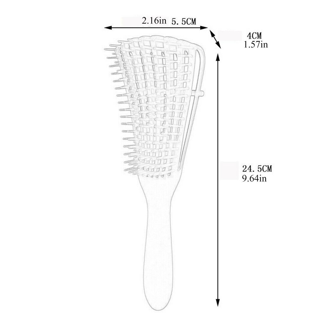 polpo Pettine Pettine aria Birichino Pettine Dei Capelli Pettinatura Spazzola Pettine per Capelli per africano Trama Ondulata Peloso Arricciatura Dei Capelli A Secco Ricci