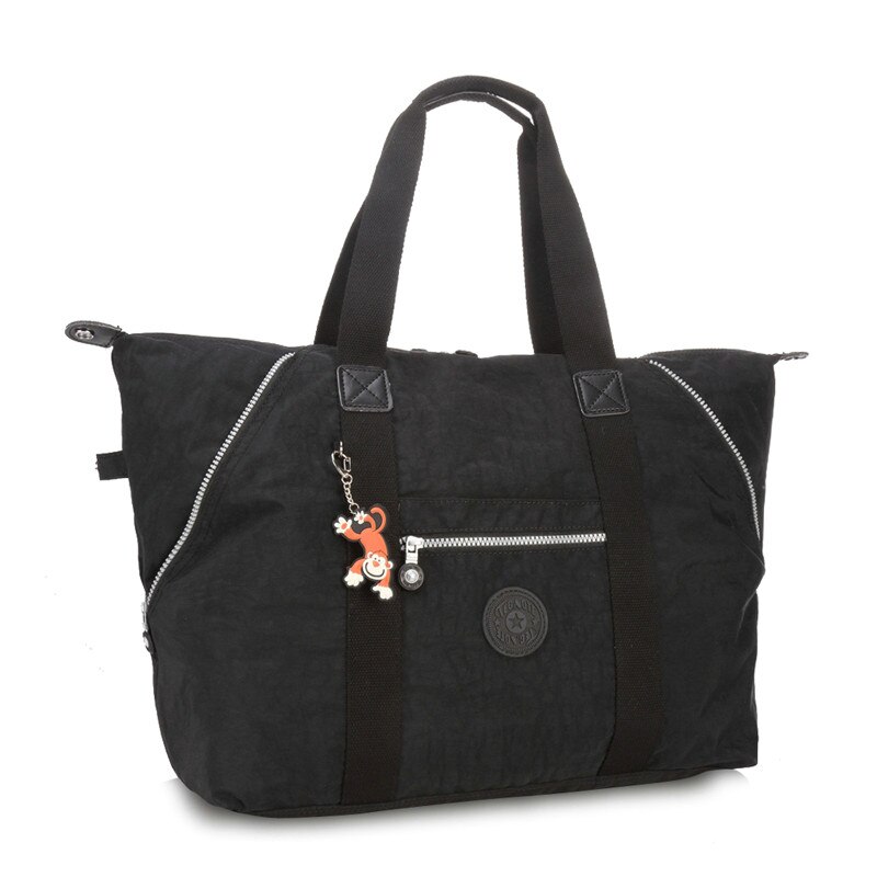 TEGAOTE femmes Top-poignée Sac à bandoulière de luxe sacs à main Nylon plage décontracté fourre-tout Femme Sac à main Sac Femme Bolsa Feminia: Black