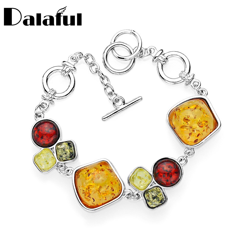 Baltic simulado mel sintético multicolorido chique link pulseiras & pulseiras 2017 nova chegada pulseiras para mulher l83101