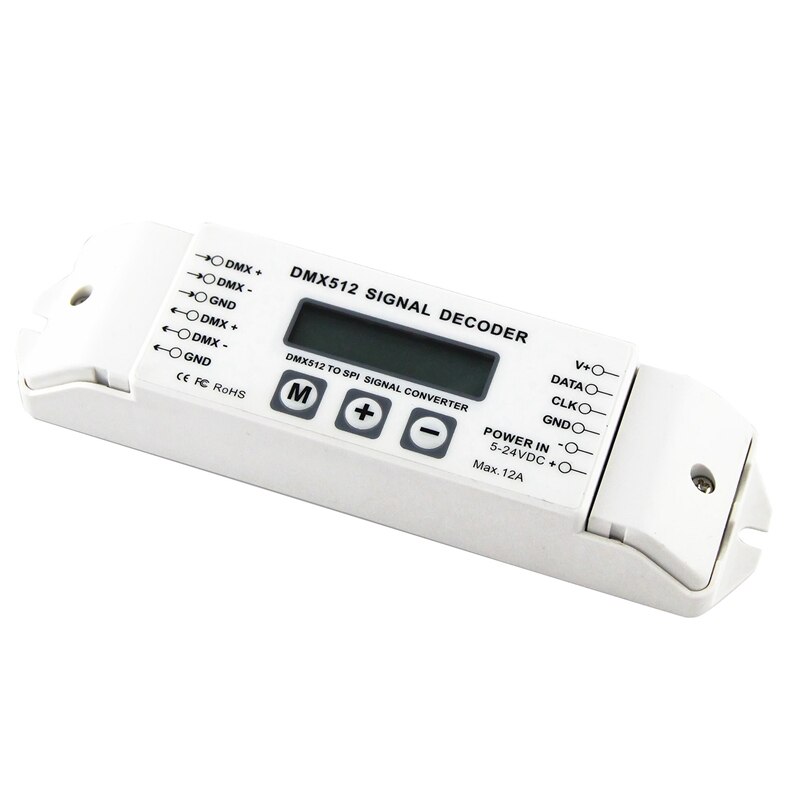 -Bc-820 Dmx Spi Signaal Decoder Converter Dmx512 Lpd6803 8806 Ws2811/ 2801 Ws2812B 9813 Led Pixel Licht Controller Dc5V-24V: Default Title