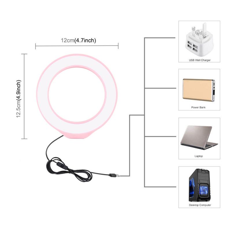 PULUZ 3,6 Zoll/12cm PU421B Monochromatische Temperatur Ring Licht 40 LED Füllen Licht flexibel Makro Blitz-LED-Ring licht