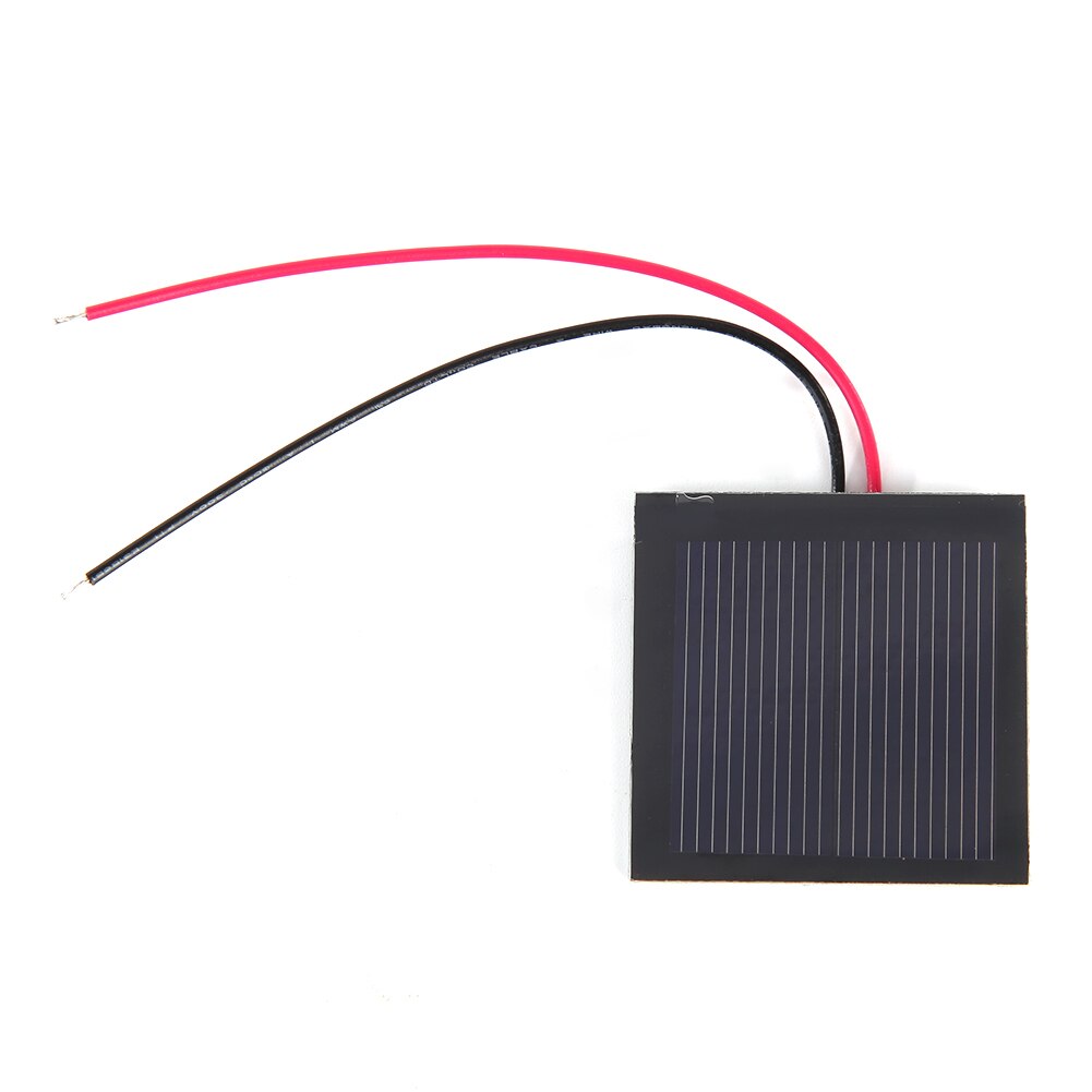 1V 200mA Mini Solar Panel Battery Polycrystalline Silicon Solar Cell +Cable/Wire 40x40mm 0.2W DIY for Solar Toy