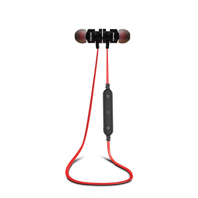 AWEI T11 Wireless Bluetooth Earphone Sport Headphones With Mic Earbuds Sport Stereo Sound Headset Headphones Earpieces For Phone: Red