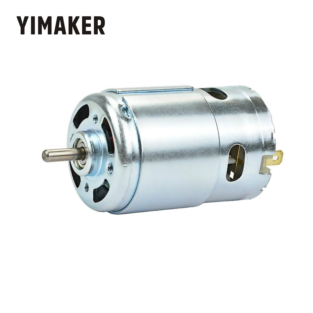 YIMAKER Micro 895 Motor DC12-24V High Power Generator 15A 360W 12000rpm Dubbele Kogellager 775 Upgrade DC Motor grote Koppel