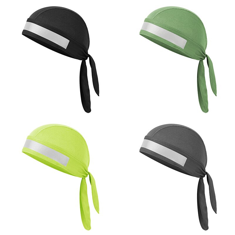 Quick Dry Pure Fietsen Cap Hoofd Sjaal Zomer Mannen Reflecterende Running Riding Bandana Hoofddoek Ciclismo Piraat Hoed Kap Hoofdband
