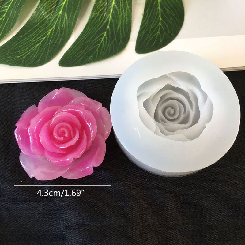 DIY Bloem Siliconen Mallen Hars Camellia Pioen Daisy Lotus Bloem Jewlery Maken X4YA