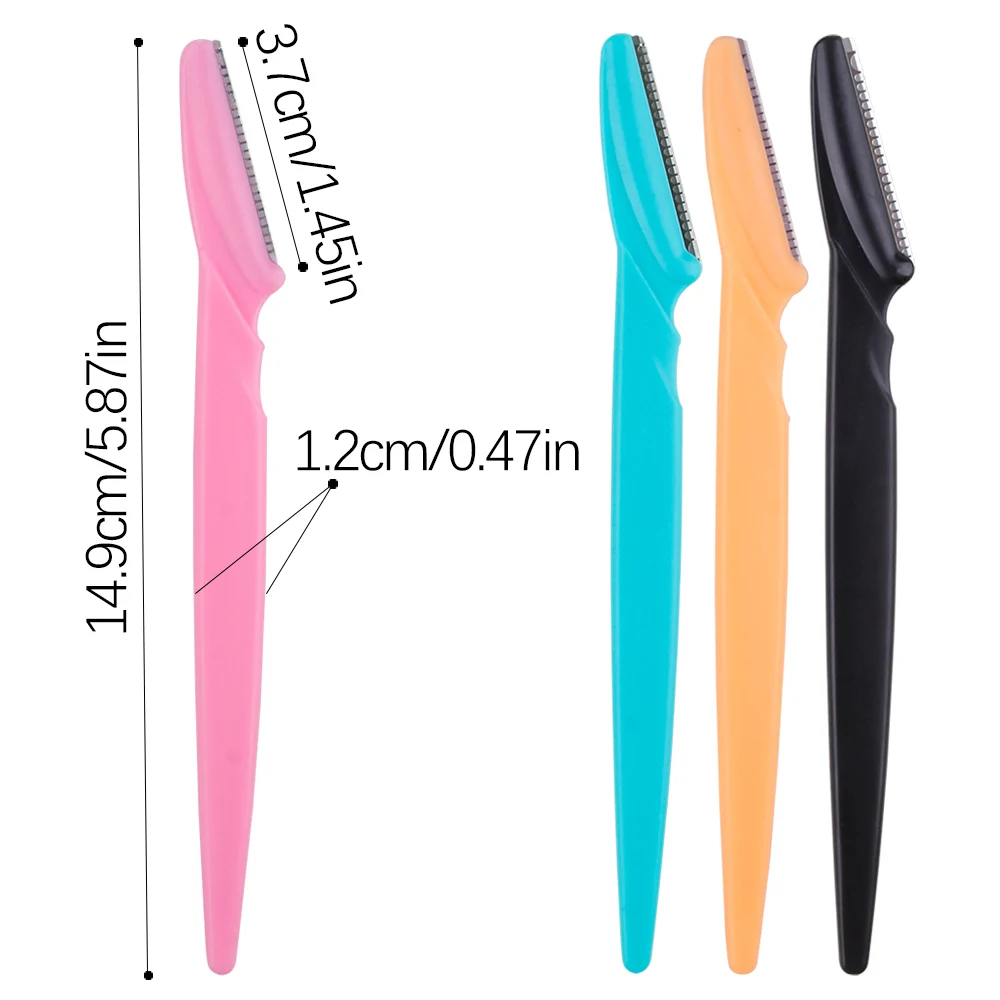 3/10Pcs Augenbraue Trimmer Klinge Frauen Gesicht Rasierer Tragbare Augenbraue Epilation Haar Entfernung Schneider Sicherheit Messer Make-Up schaber
