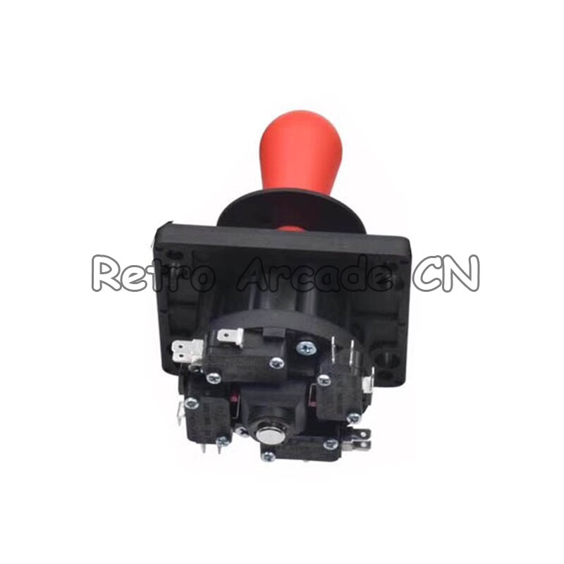 México joystick arcade peças de máquina de jogo de luta vara lidar com plástico oval rocker construção áspera micro-movimento 4/8 maneira: orange