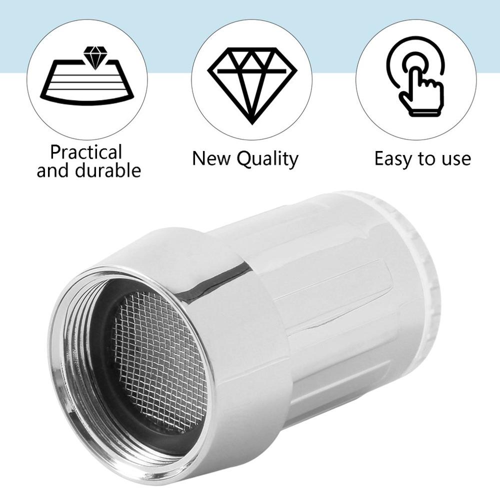 7 Kleuren Unieke Led Light Water Glow Kraan Tap Rvs Water Tap + Kraan Omschakelklep Adapter Connector