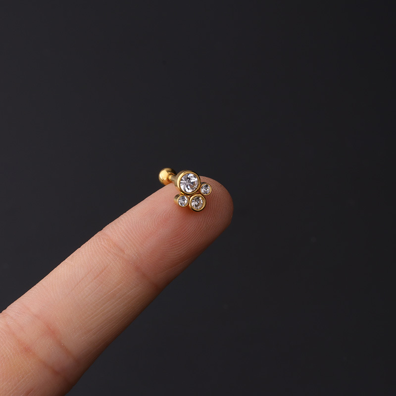 1Piece Korean Mini Size Piercing Stud Earrings for Women Trend Jewelry 16G Stainless Steel Earrings for Girls Ear Cuff