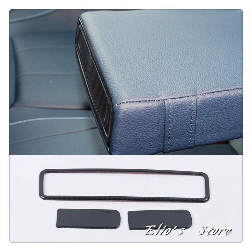 Decoración Para el coche, 3 uds., Panel trasero Interior de acero inoxidable, cubierta de copa de agua embellecedora para Mercedes-Benz Clase A (W177)