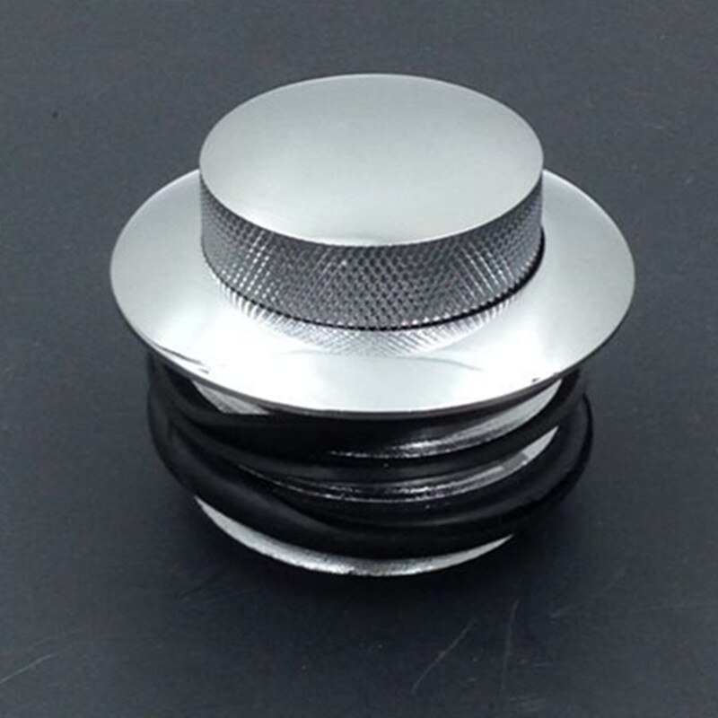 Motorcycle Flush Pop Up Reservoir Gas Cap Vented Fuel Tank For Harley Chopper Cafe Racer Old School Touring
