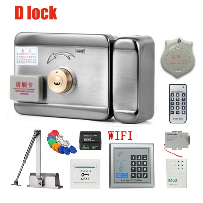 Automatic Door Closers Security System Keypad RFD Door Access Control System wifi Access Control RFID Reader Electronic Lock Kit