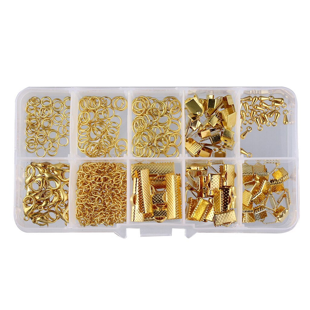 Gold Jewelry Making Starter Kit Earring Bracelet Necklace Jewelry Finding Making DIY Jewelry Making Crafts