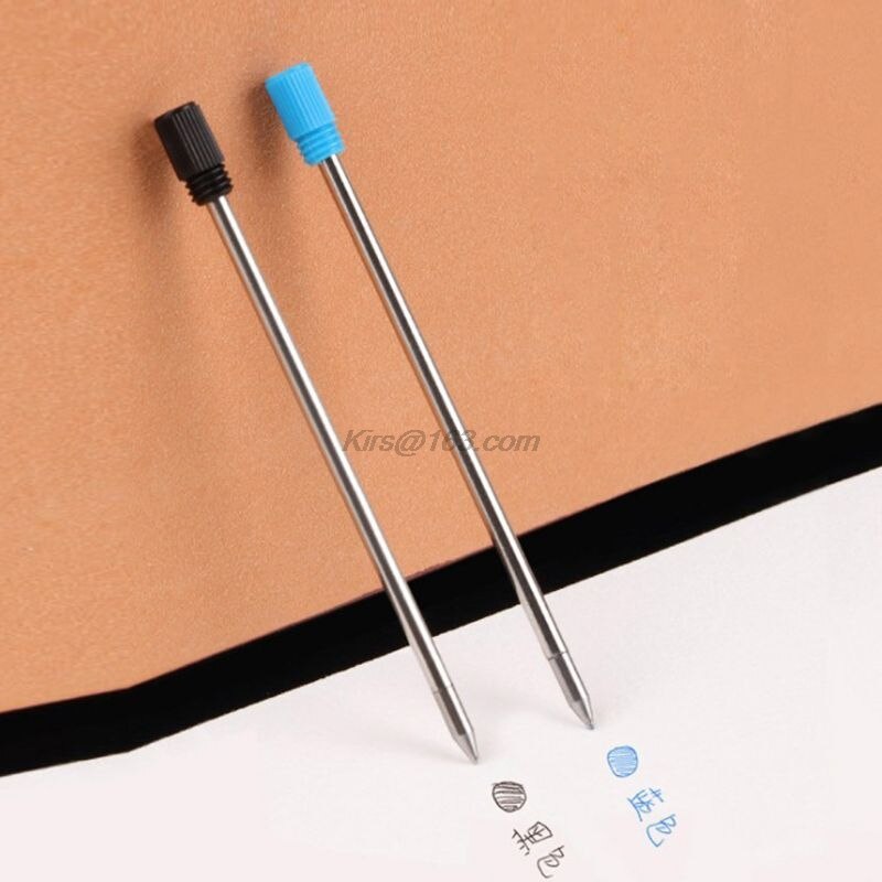 10pcs Ballpoint Pen Refills Replacement 1.0mm Blue Black Ink Color School Office