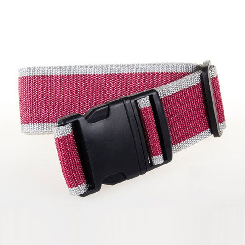 200CM Travel Luggage Strap Adjustable Luggage Belt Packing Strap Lock Suitcase Belt Luggage Protective Strap Baggage Belts Tags: Red Gray