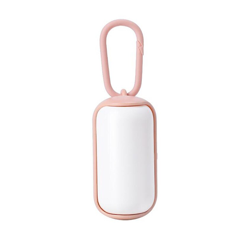Portable Toilet Waste Box With Handle Trash Box Pet Toilet Bag Dispenser Pet Toilet Cleaning Supplies: pink-white