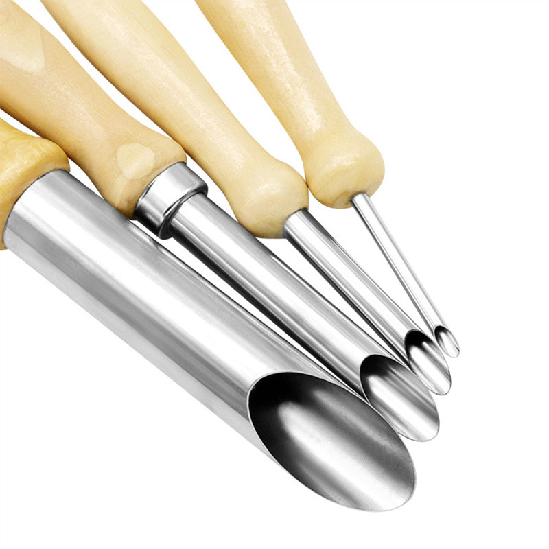 4 Stück Edelstahl Kreis Formung Keramik Ton Skulptur Werkzeuge Locher Perfekt