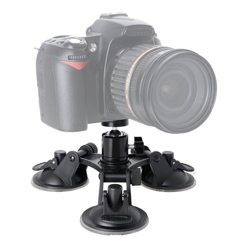 Triple ventouse support de stabilisation support de montage de voiture pour DSLR GoPro Hero Osmo Action JR offres
