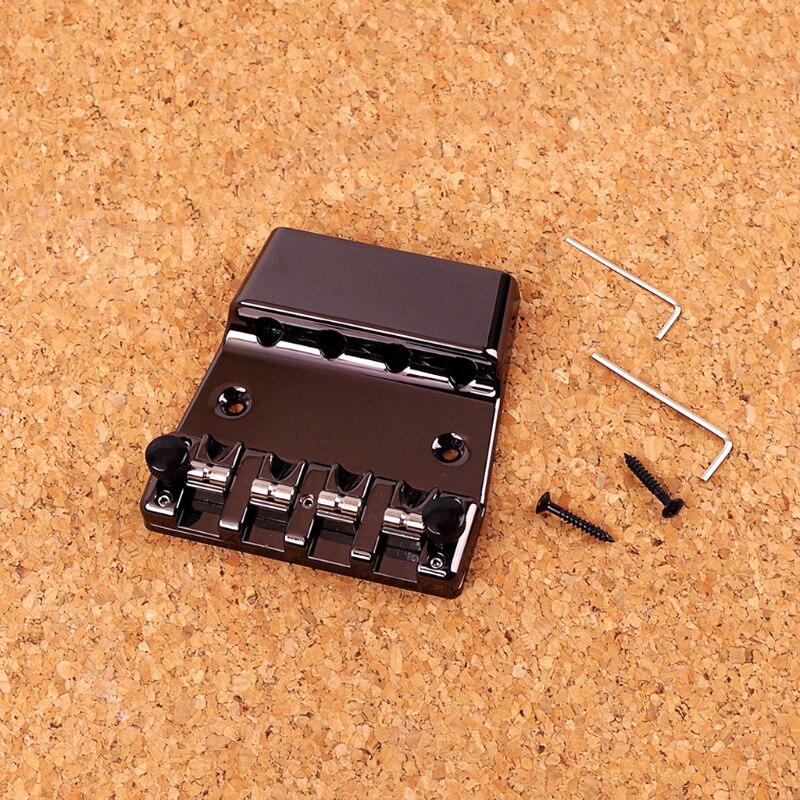 Petite guitare électrique en forme de chaussure, 4 cordes, pont de basse avec vis clés, métal noir, accessoires d'instruments de musique