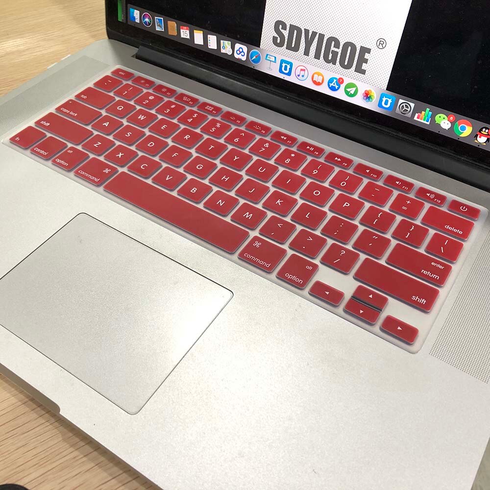 Laptop keyboard cover for macbook air 13inch model A1466 A1369 U.S. Edition Us-Enter English text Keyboard protective film: H