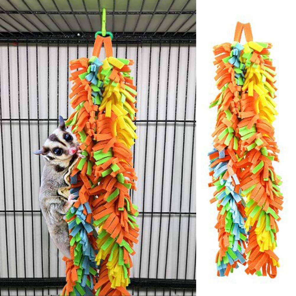 2 Stks/set Nuttig Vogel Beet Speelgoed Levendige Kleur Bijtvast Anti-Pull Papegaai Suspension Bridge Speelgoed