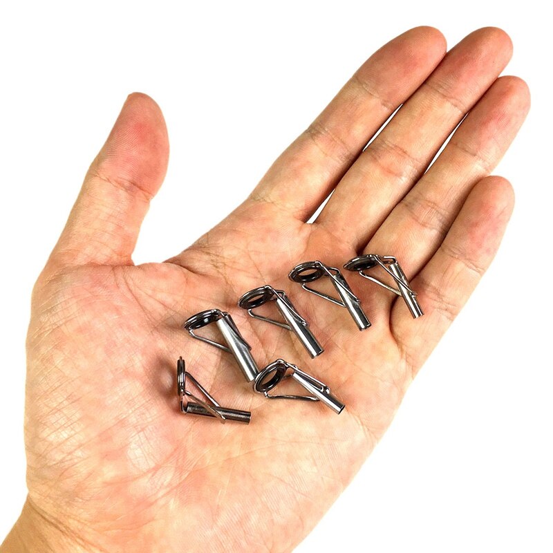 TOP30Pcs Fishing Rod Tips Repair Kit 3.0-4.5Mm Ceramic Ring Diy Eye Set Saltwater Freshwater Rod Rebuilding Sea Spinning Cas