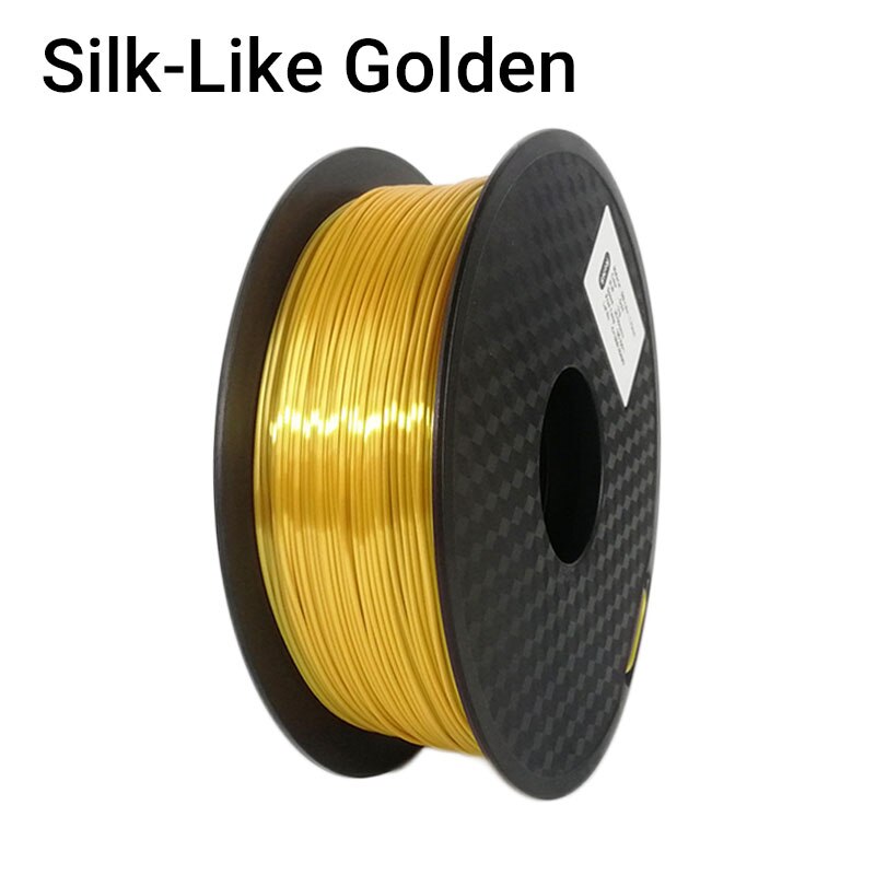 Topzeal Pla Zijde Gloeidraad 1Kg 1.75Mm Golden Zilver Koper Lavendel Roze Zijdeachtige Textuur Gevoel 3D Afdrukken materiaal: Golden