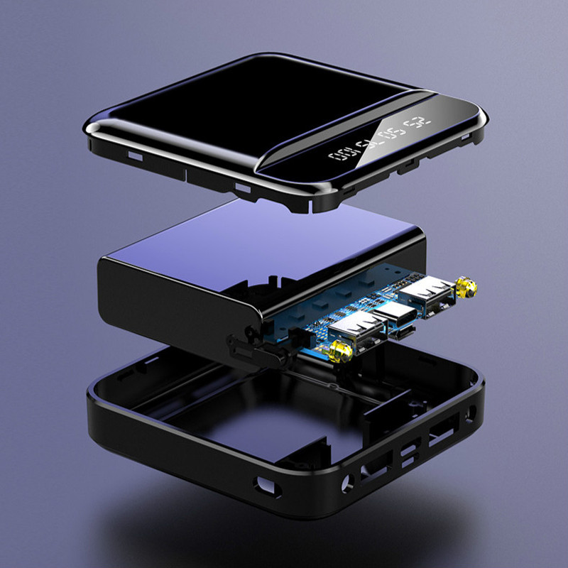 Mini 80000 mah powerbank bærbar opladning  pd 20w ekstern batterioplader til iphone xiaomi
