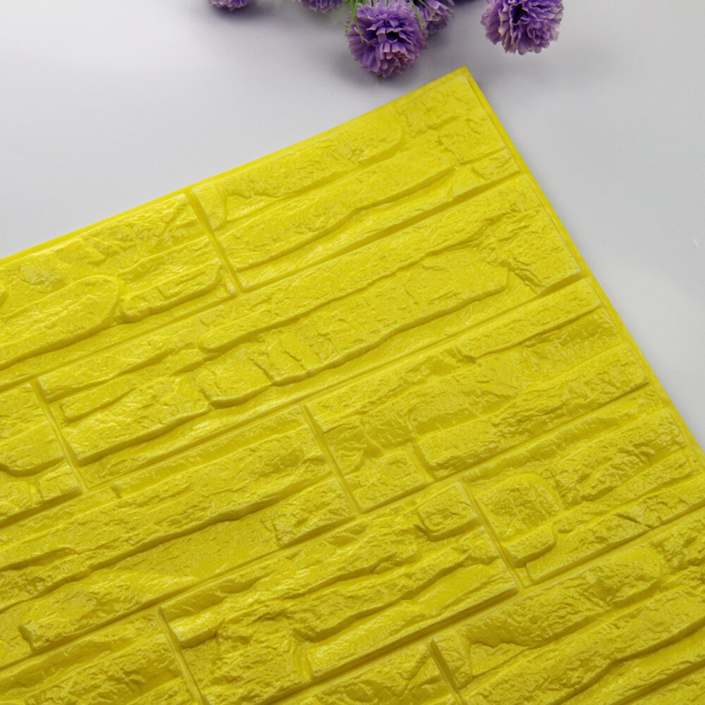 DIY 3D Brick PE Foam Wallpaper Panels Room Decal Stone Decoration Embossed Panels Room Decal Stone Decoration 60cmx30cm#T2: J
