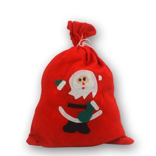 Meihuida god jul julenisse sekk gaver poseholdere juletre godteposer julefest stueinnredning: 4 20 x 30cm
