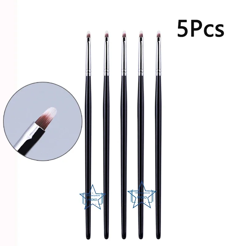 T22 Feiner Eyeliner-machen-hoch-Pinsel, flüssiger Gel-Eyeliner-Pinsel, präziser dünner langer Eyeliner-Pinsel, professionelles Eyeliner-machen-hoch-Werkzeug: Beige