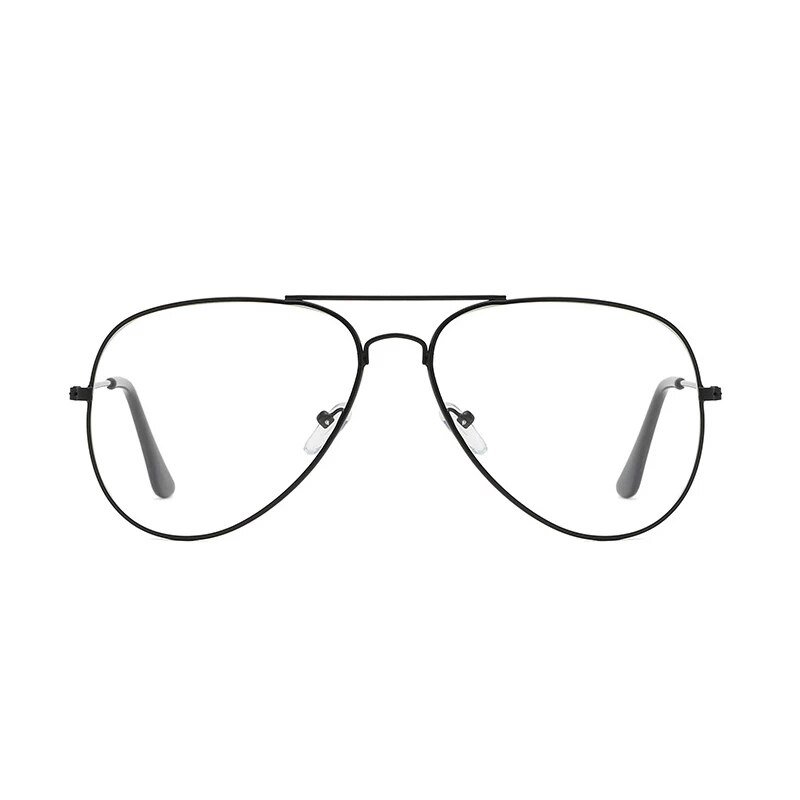SGYOUWANT-Gafas de estilo aviador para hombre y mujer, lentes transparentes con montura dorada, clásicas, para leer