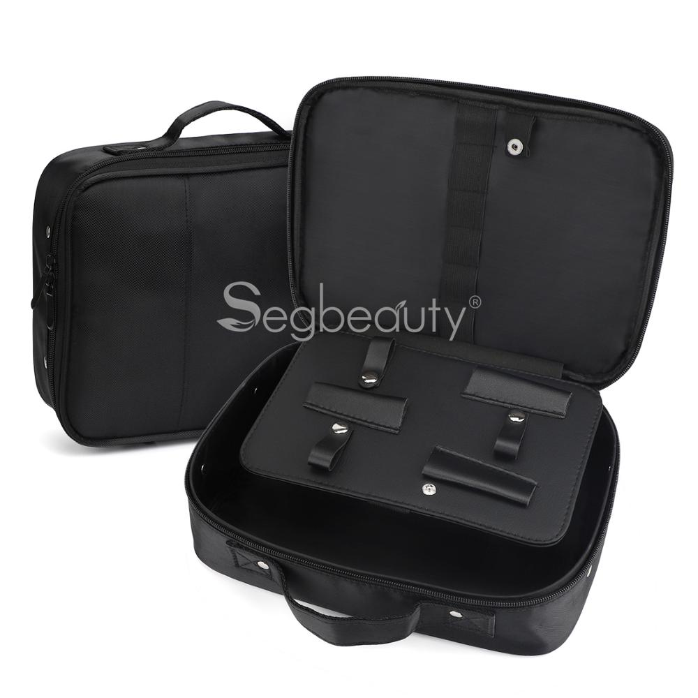 Segbeauty Barber Clipper Bag Hair Styling Canvas Travel Case Hair Cutting Thinning Grooming Storage Organizer for Salon Supplies