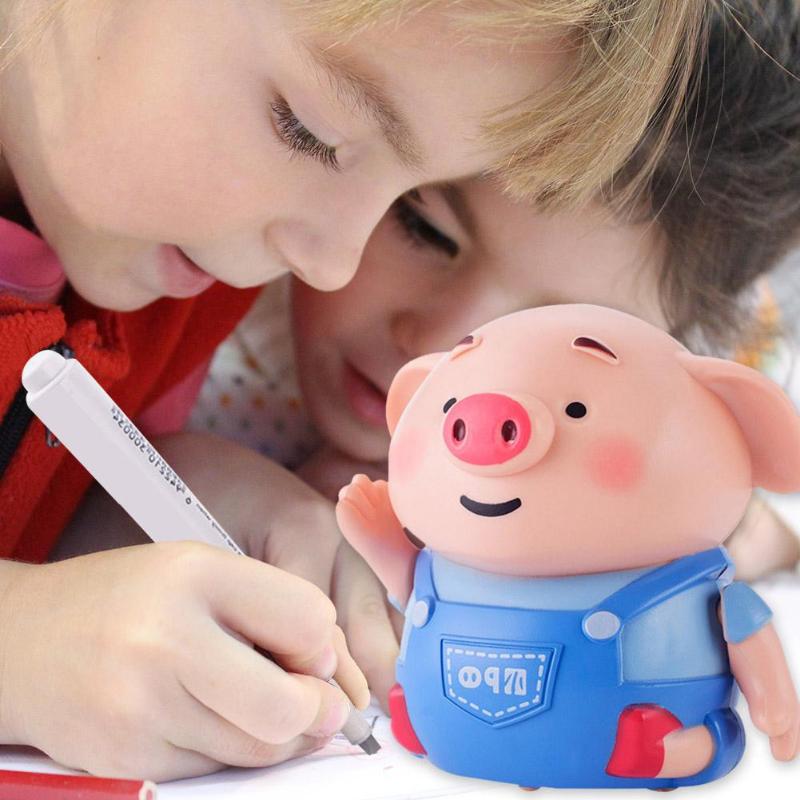 1 stk induktiv gris pen tegne linje hæl robot lys musik dyr gris uddannelse barn legetøj fødselsdag til børn