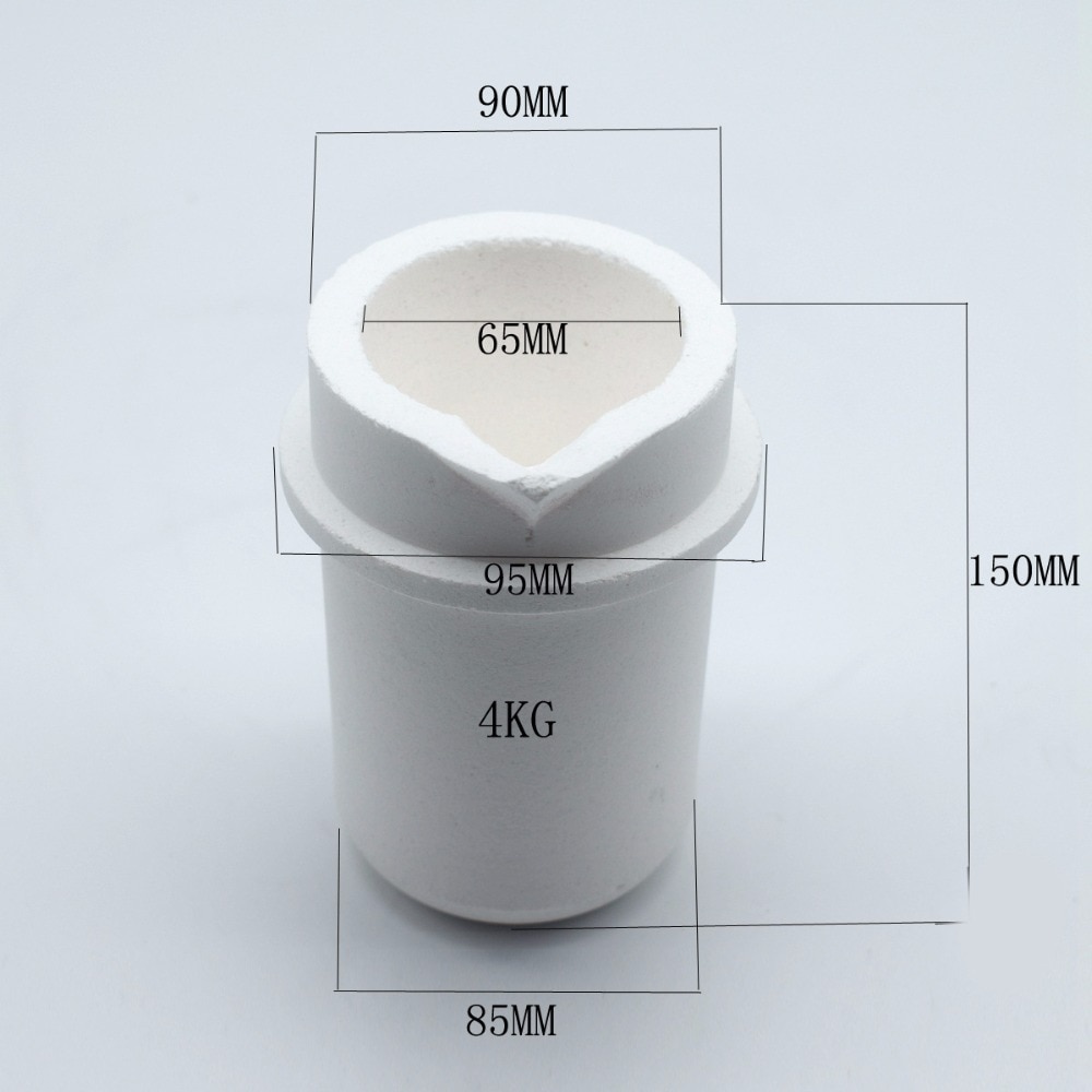 High Temperature Quartz Silica Melting Crucible Capacity 1KG/2KG/4KG for Gold & Silver Jewelry Tools & Equipments