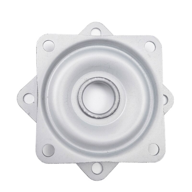 N0HB Rotating Bearing Plate Swivel Bearing for Turntable, Serving Trays Zinc Plated Steel Turntable Swivel Base Easily Turn