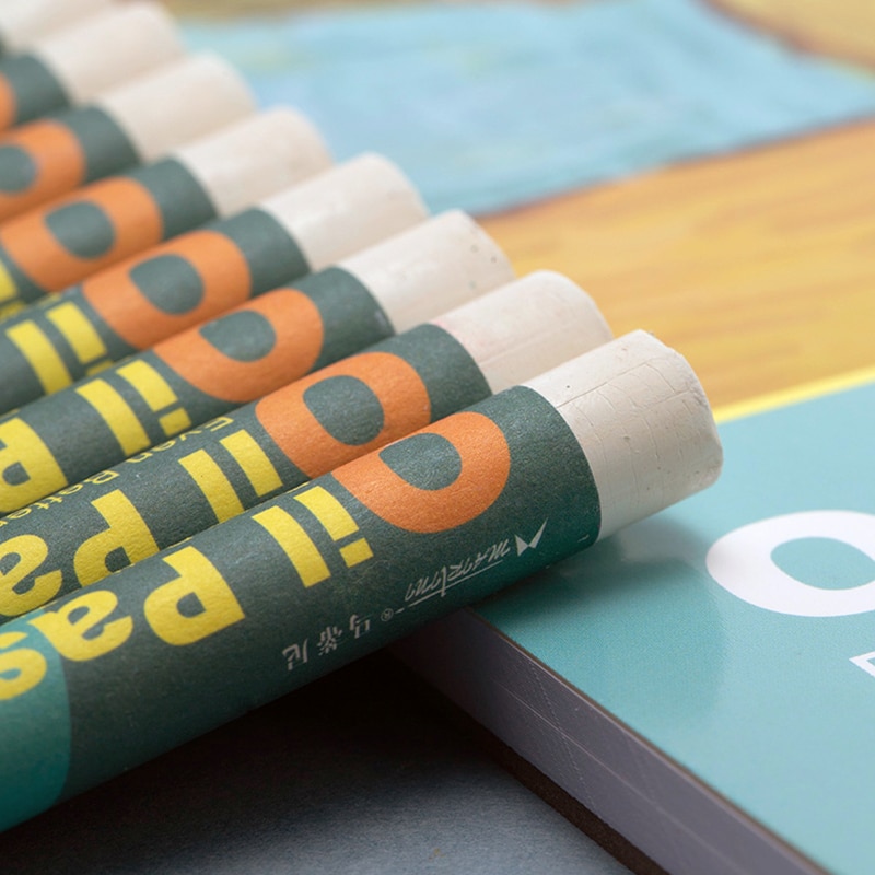 24colors Martini Heavy Color Oily Oil Pastel Soft Oil Pastel Beginner Set Children's Painting Crayons Sketchbook